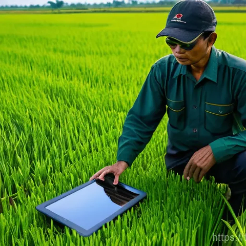 농업 드론 항공사진 분석 - **Prompt:** A state-of-the-art agricultural drone, equipped with a visible multispectral camera, gra...