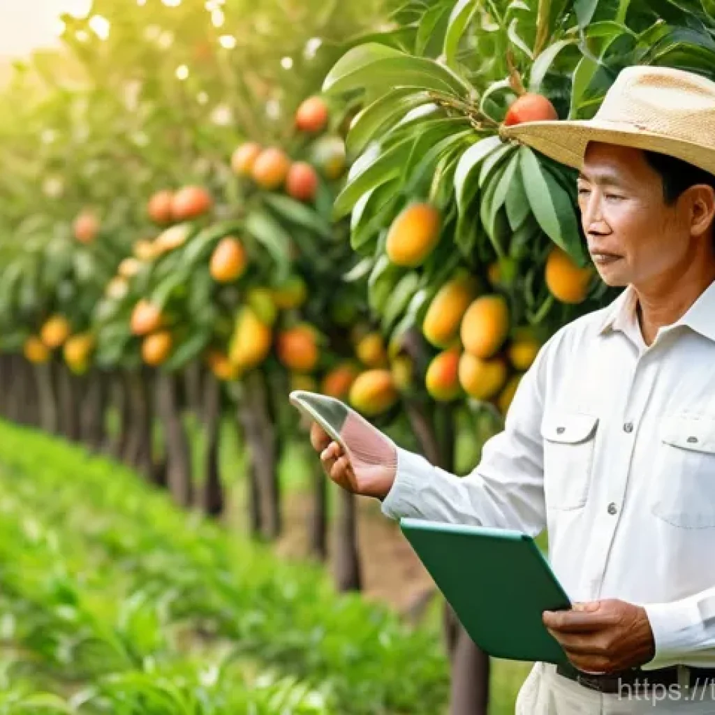 농업 관련 소프트웨어 개발 - **Prompt 1: Smart Irrigation in a Thriving Orchard**
A bright, sunny afternoon scene in a modern...