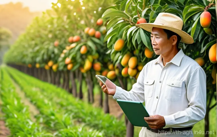 농업 관련 소프트웨어 개발 - **Prompt 1: Smart Irrigation in a Thriving Orchard**
    A bright, sunny afternoon scene in a modern...